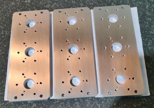 CNC-drilled plate component