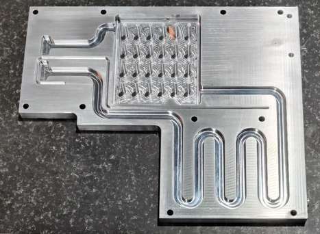 CNC-machined flow plate
