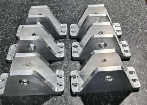 Machined production parts
