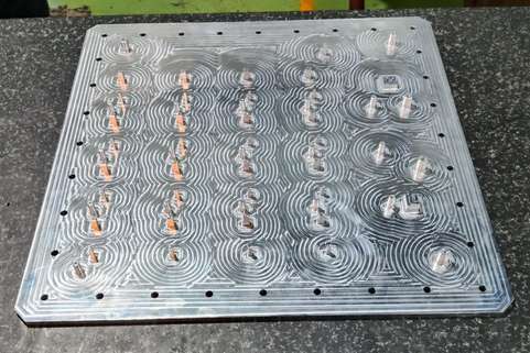 Custom machined base plate